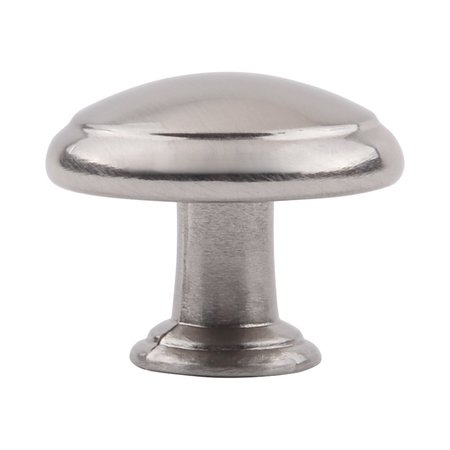 South Main Hardware 1-3/16 in. Satin Nickel Traditional Round Cabinet Knob 10PK SH2711-SN-10